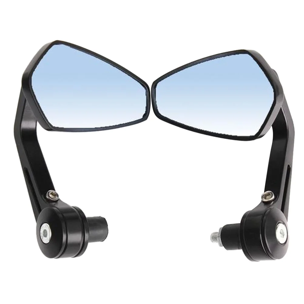 

1Pair Motorcycle Accessories Metal Side Mirrors Grade Glass 136x105 360 Swivel Adjustable Handlebar Glare Rearview