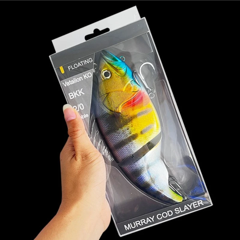 Saltwater VIB Swimbait Jointed Hard Fishing Lure for Big Game, Sinking Multi-Joint Lifelike Bait, Heavy Duty Casting for Tuna GT