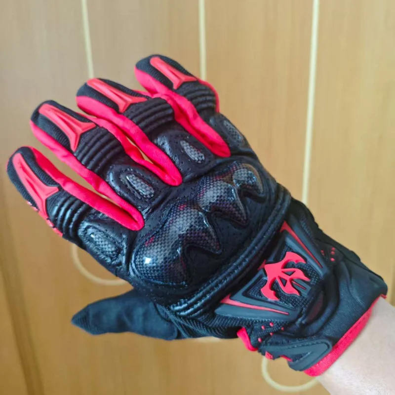 

FASTGOOSE Touch Screen Motocross Riding Carbon Fiber Gloves Outdoor Breathable ATV/BMX/Dirt Bike Cycling Glove for Men & Women