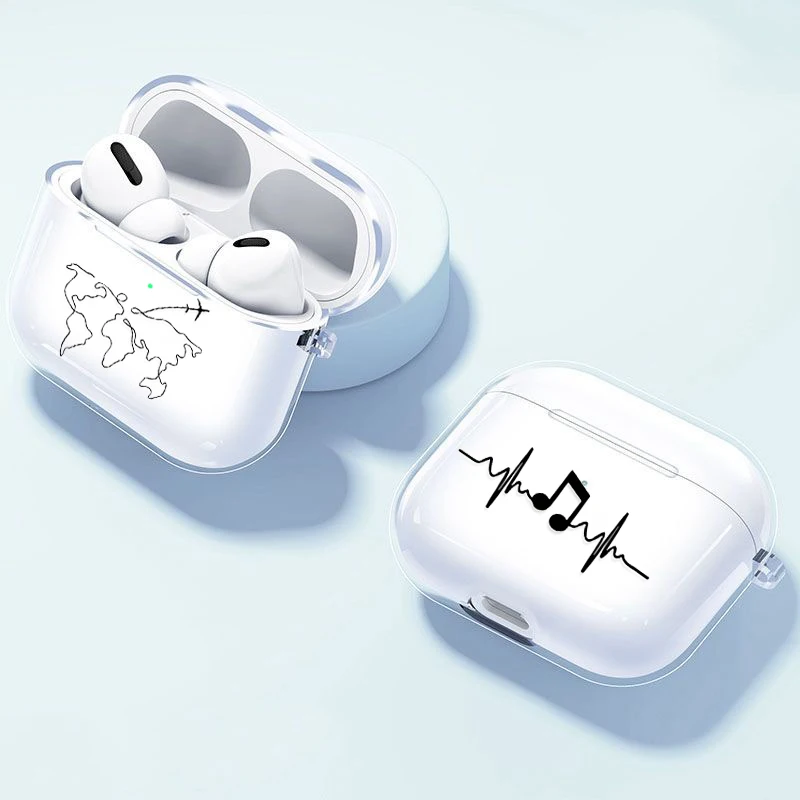 For AirPods Pro 2 3 1 Case Hard Plastic Clear Transparent Case for AirPods Pro2 AirPod Pro 2nd Gen Case Earphone Cover Air Pods