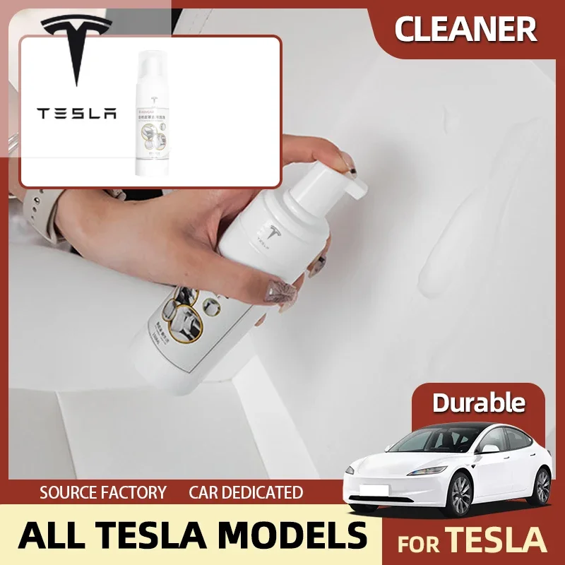 

Car Sticker For Tesla Multi-function Foam Cleaner Car Accessories Tools Interior Cleaner Upgrade Mousse Cleaning and Decontamina
