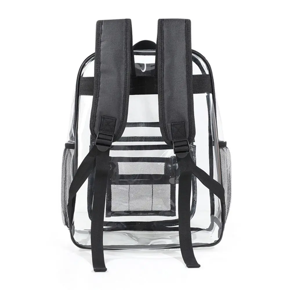 

Fashion Large Capacity Transparent Backpack Zipper Portable PVC Backpack Waterproof Knapsack Outdoor Sport Bag Female/Male