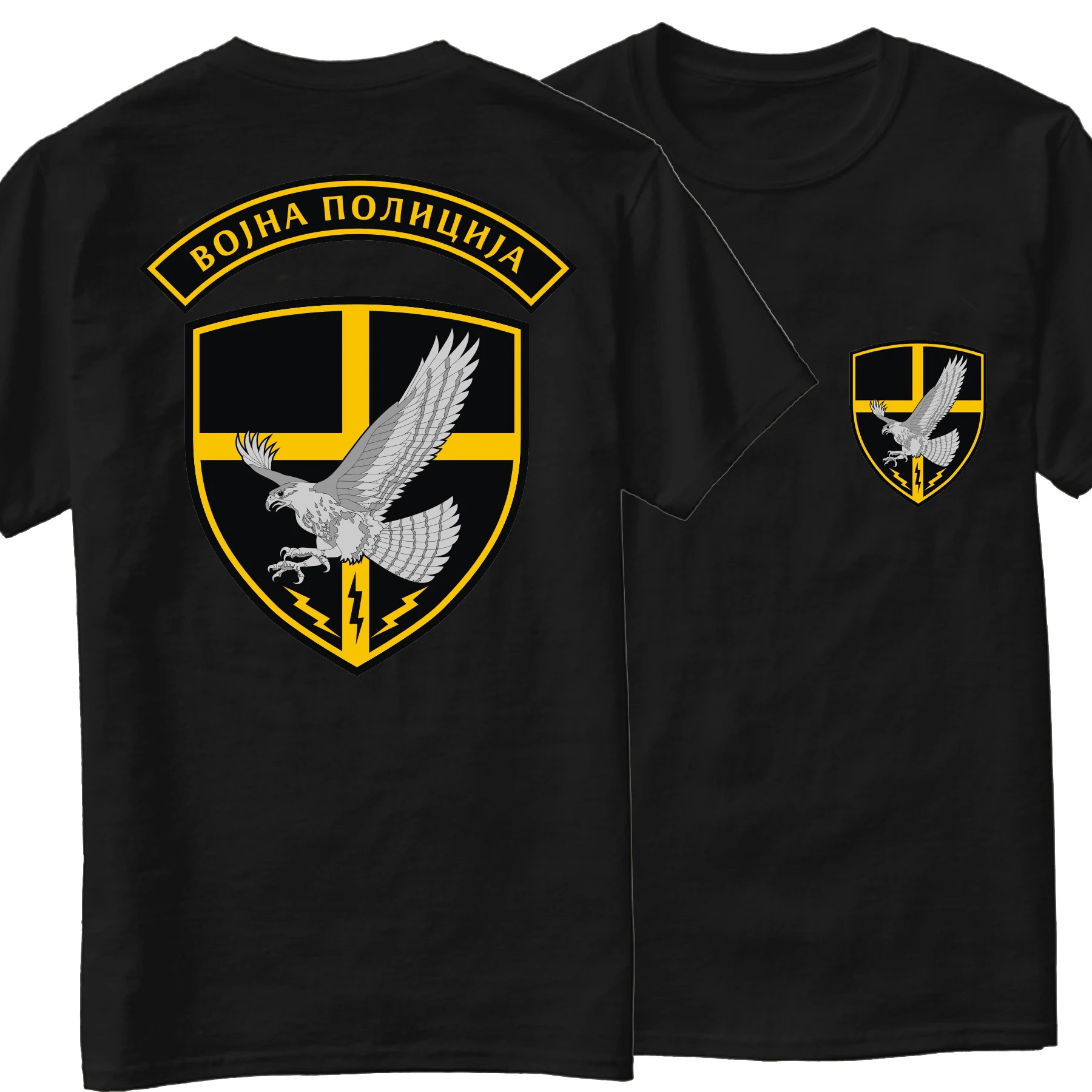 Serbian Special Forces Military  Counter-terrorist Battalion Mens T Shirt. High Quality Cotton, Loose Casual T-shirt S-3XL