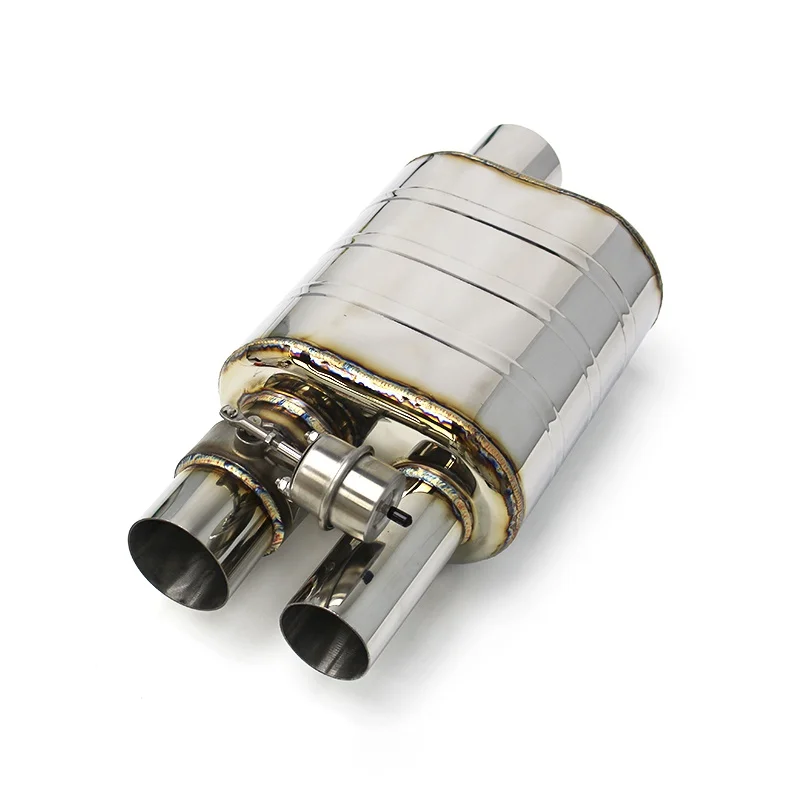 Exhaust Pipe Muffler For Universal escape Acoustical Damper Stainless Steel Exhaust valve control