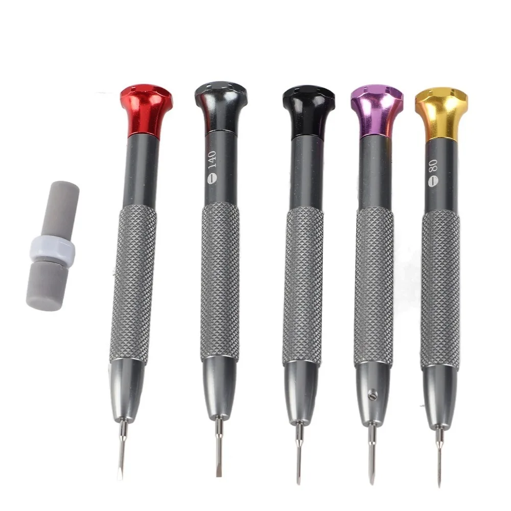 5Pcs Silver Watch Screwdriver Set Steel Various specifications Precision Watch Repair Tool Watchmaker Maintenance Kit