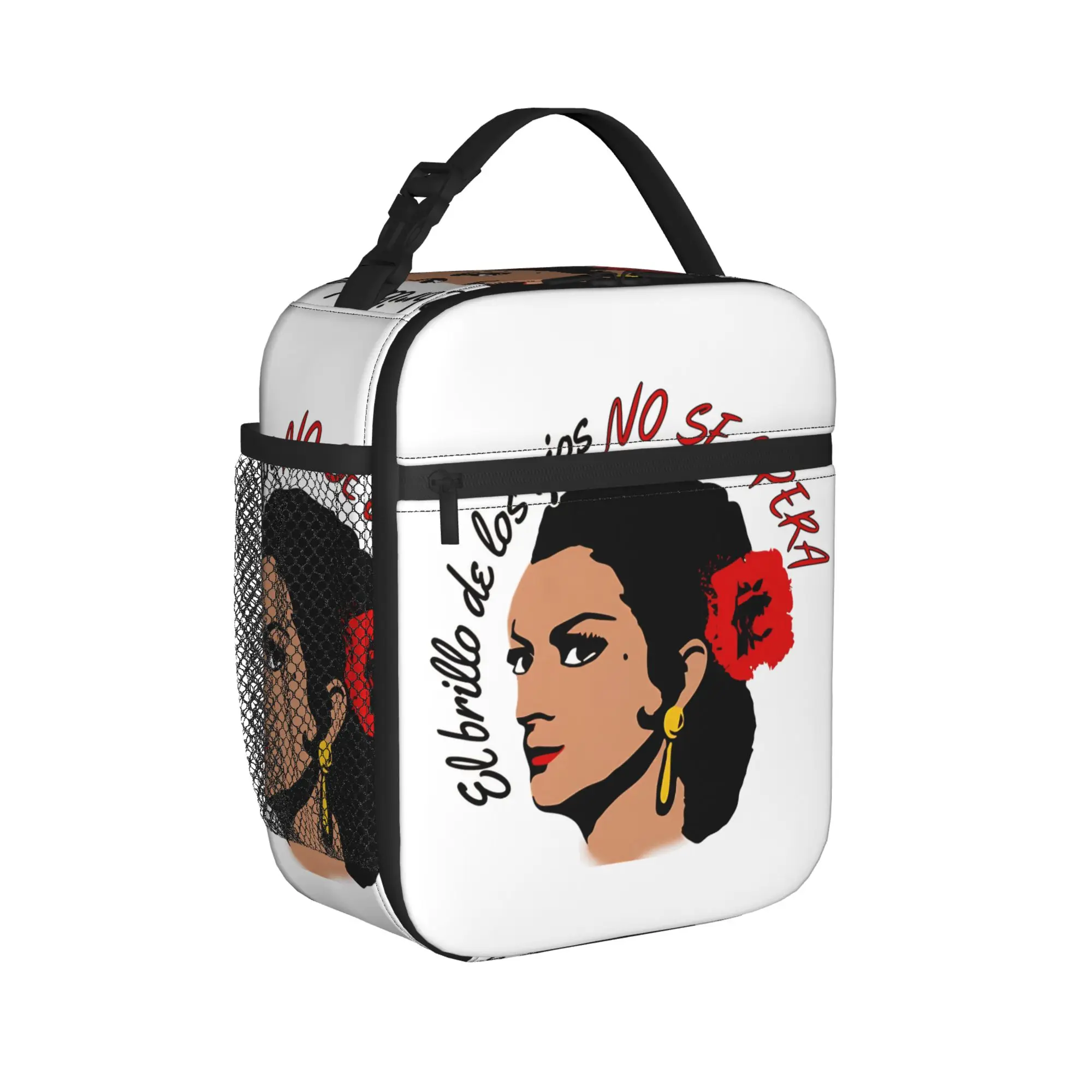 the brightness Lola Flores  Insulated Lunch Bag Cooler Bag Reusable,Lunch Container  Portable Lunch Box Tote Food Storage Bags