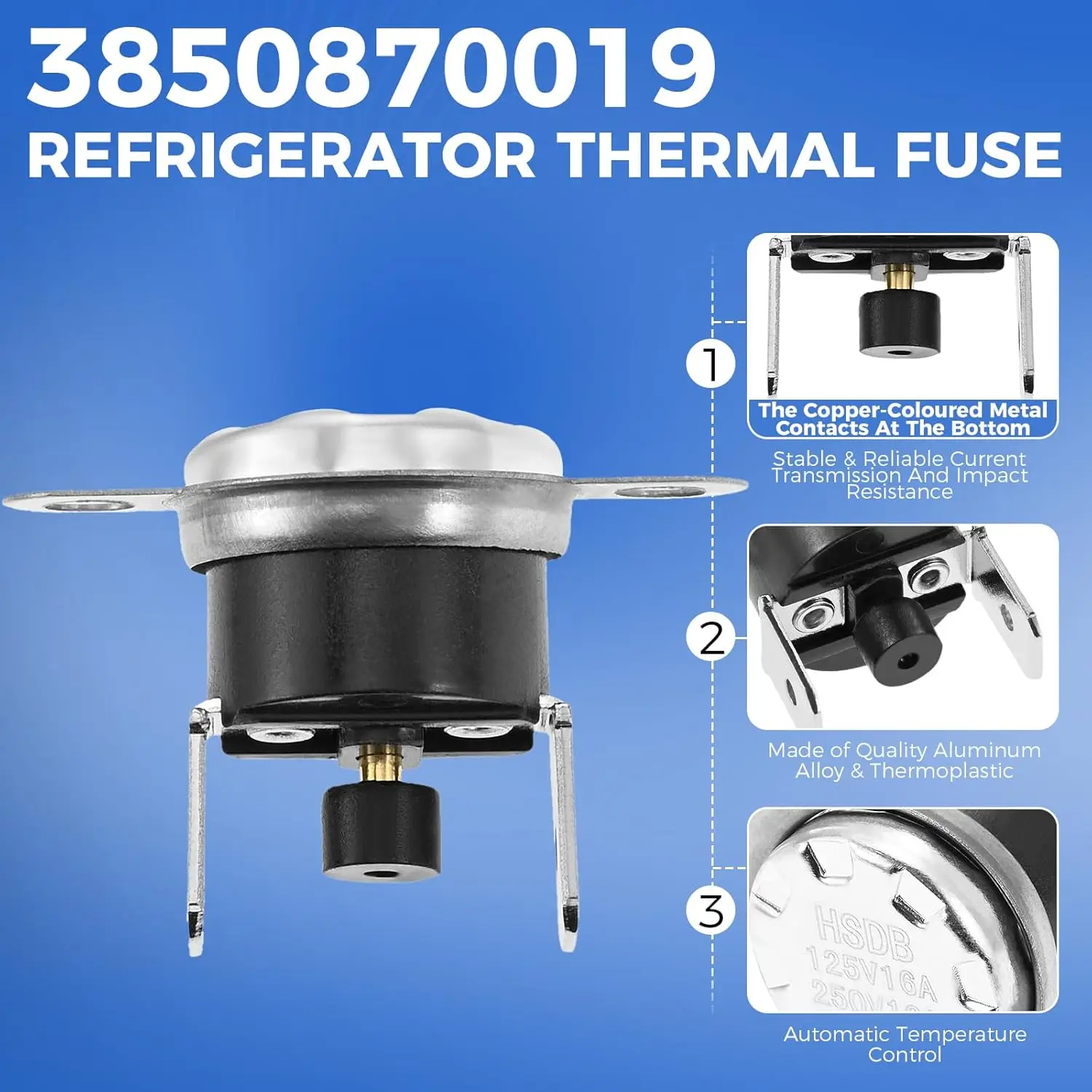 3850870019 استبدال محدد ترموستات الثلاجة بالصمامات الحرارية 958530285 لـ Dometic DOMA FPR DM2652 RV 150 ° ج الحماية