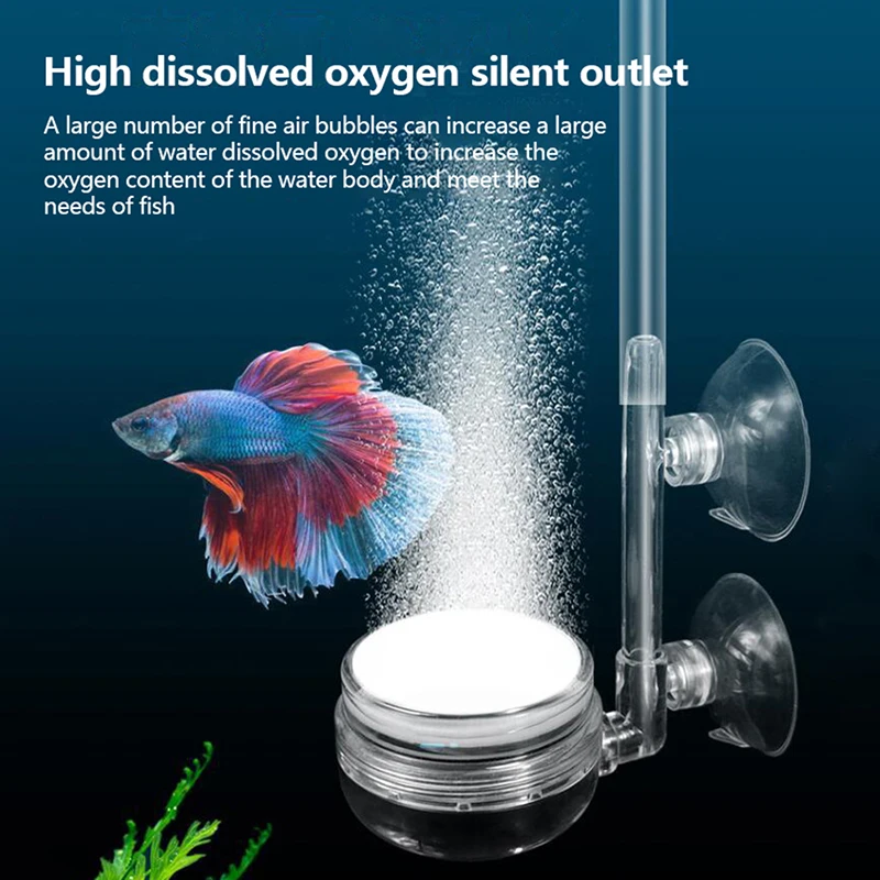 1Pc Aquarium Atomizer Transparent CO2 Diffuser Purifier Integrated PC Material Special Ceramic Plate Fish Tank CO2 Atomizer