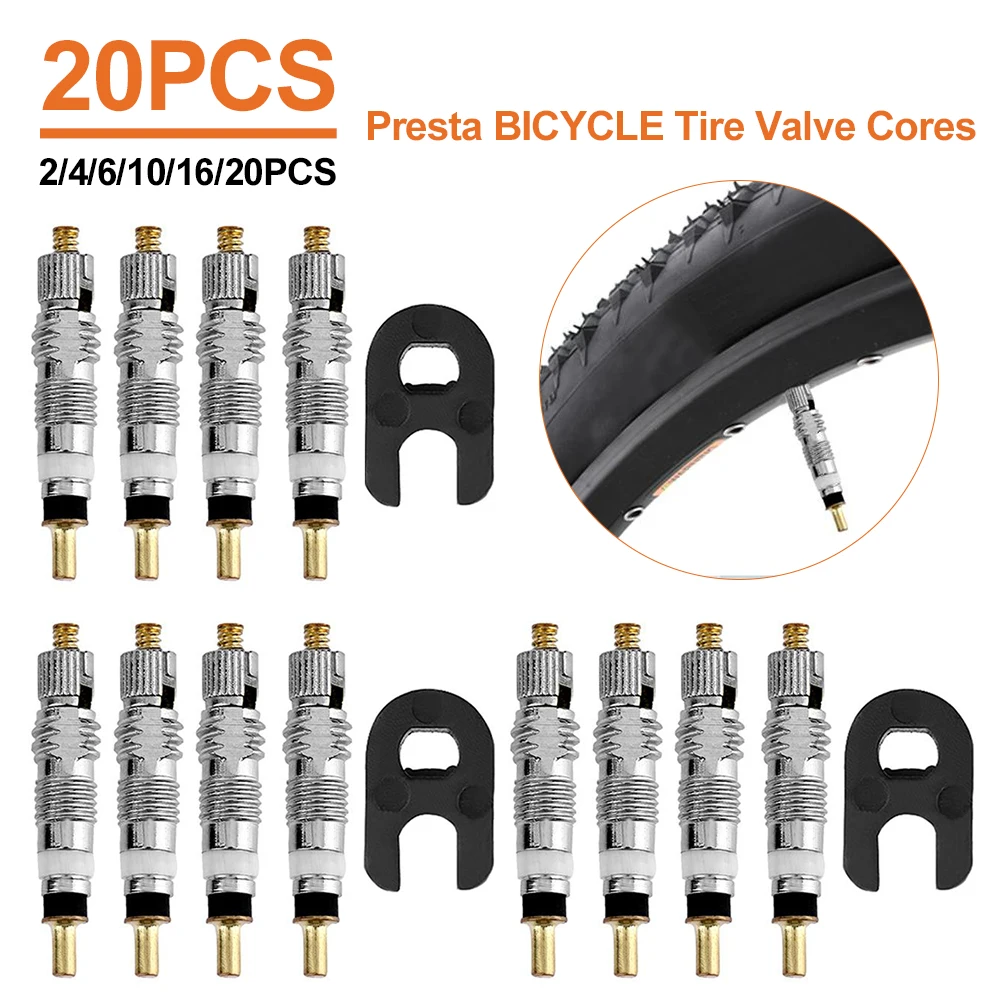 2-20PCS Bicycle Valve Core Stem Presta Style Tyre Valve Cores For Tubeless Road Bike MTB Bicycle Fren for Cycling Accessories