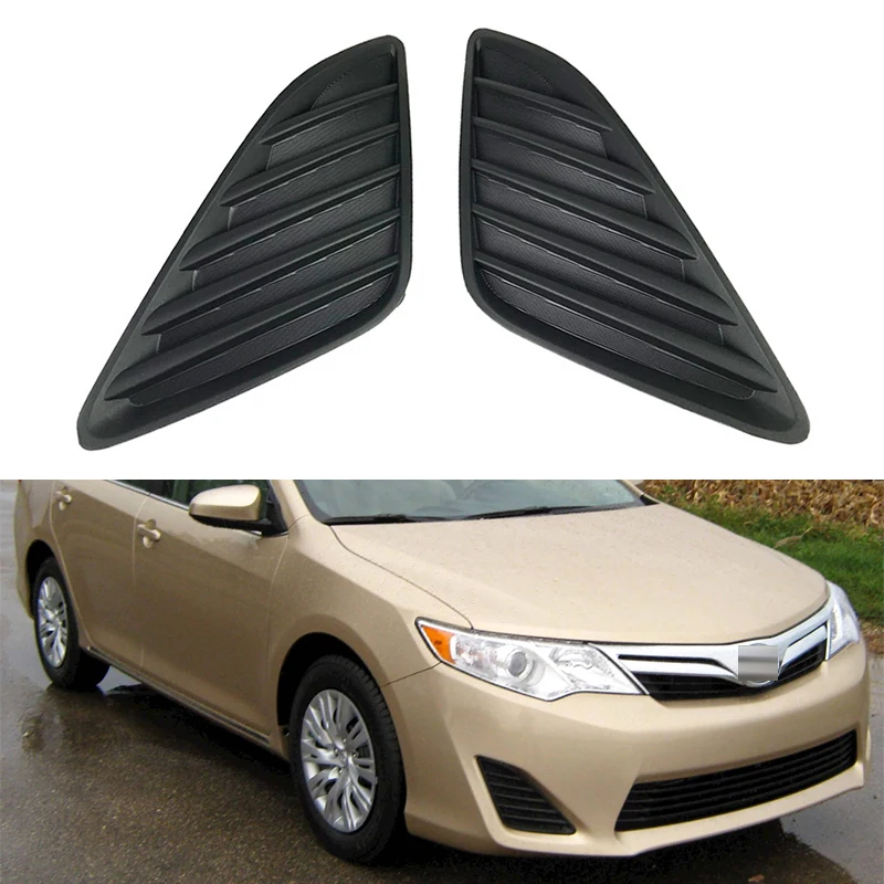 

2PCS For Toyota Camry 2012 2013 2014 Car Front Bumper Fog Lamp Light Trim Grille Frame Cover Lid Bezel 5212706260 5212806260