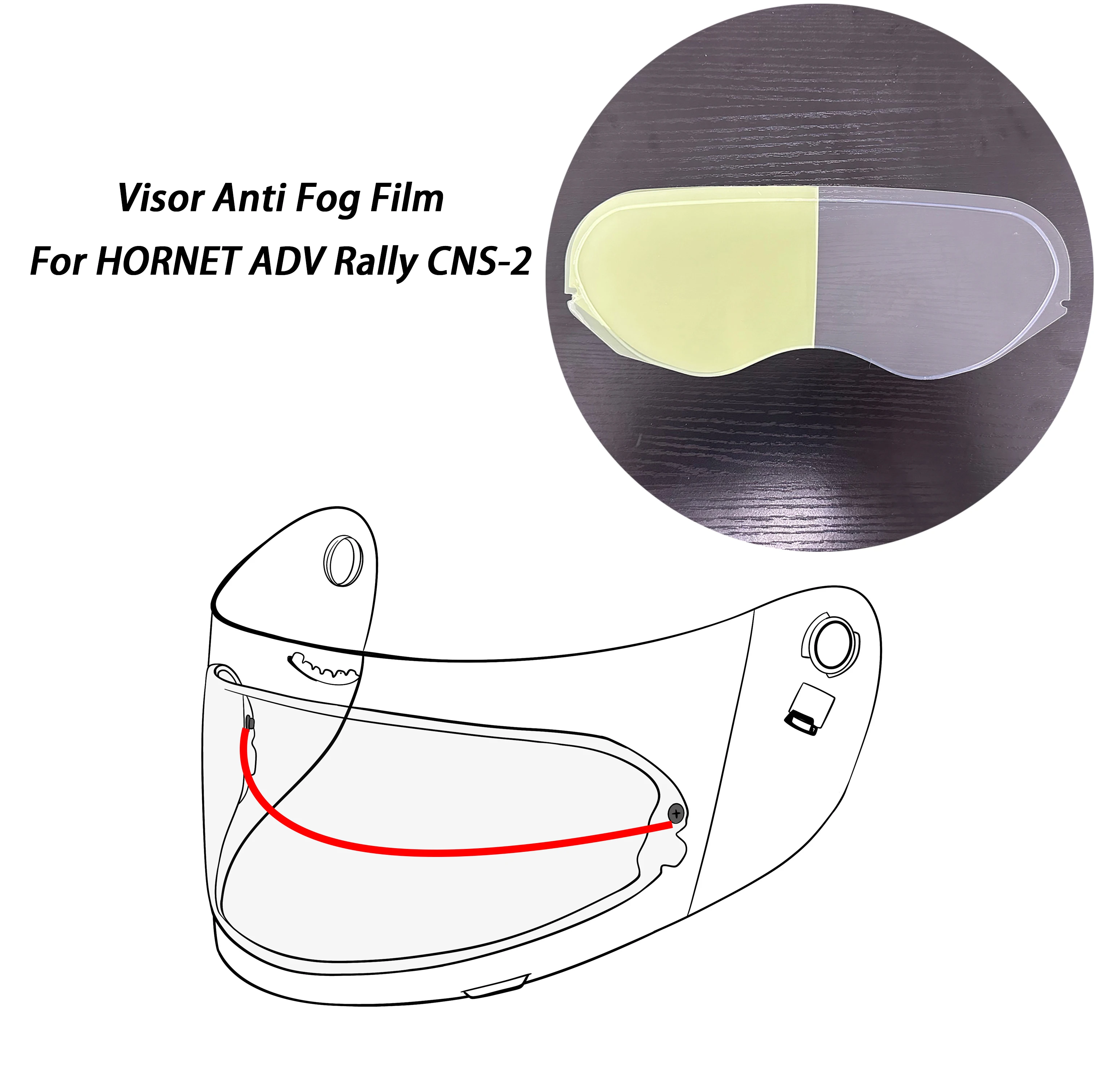 

Motorcycle Helmet Visor Film Anti Fog For SHOEI HORNET ADV Anti Fog Film Helmet Lens Accessories