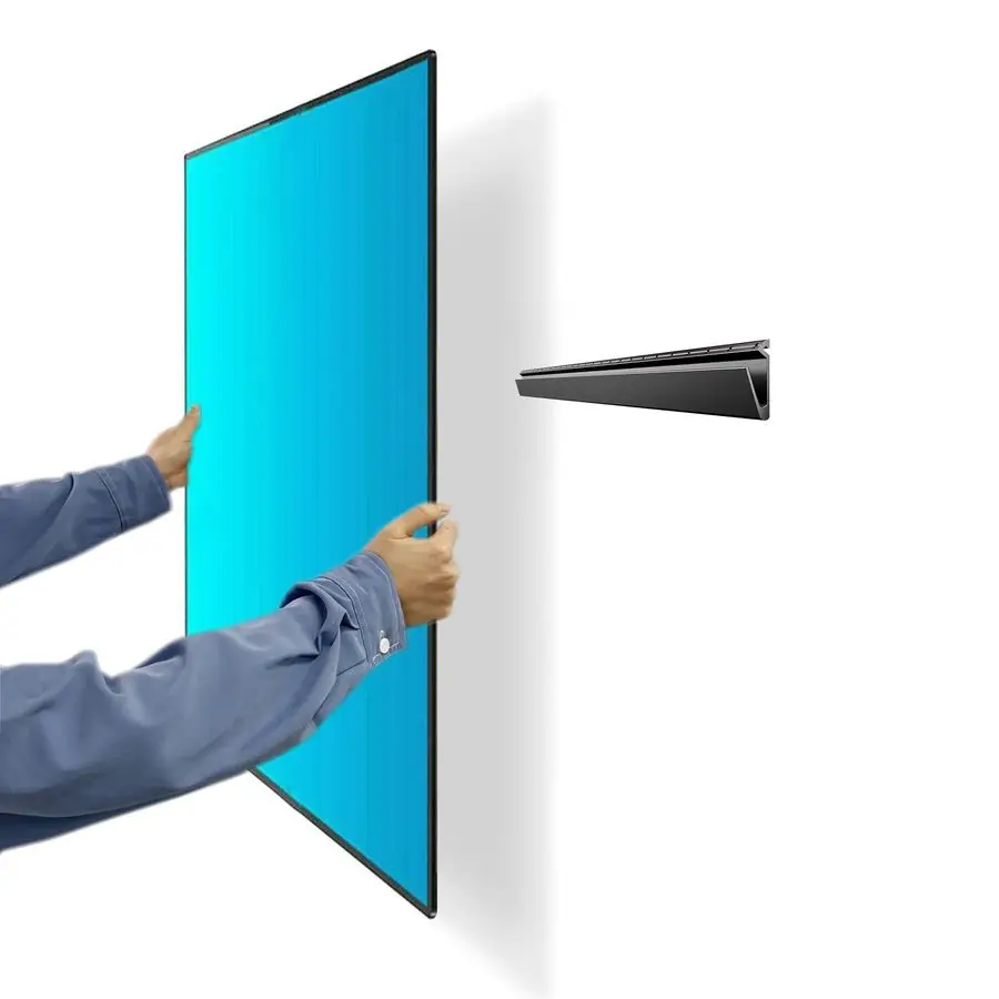 

Кронштейн для телевизора без креплений к гипсокартону, для телевизоров от 32 до 75 дюймов, до 150 фунтов, без повреждений, без сверления, без шурупов, простая установка.