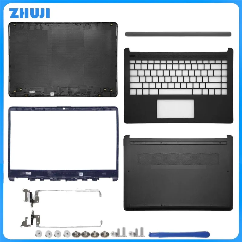 

Для 14-DQ 14-DR 14S-DR 14S-FR 14S-FQ TPN-Q221 TPN-Q242 Задняя крышка ЖК-дисплея, рамка, шарнир, подставка для рук, нижняя крышка клавиатуры, серебристая