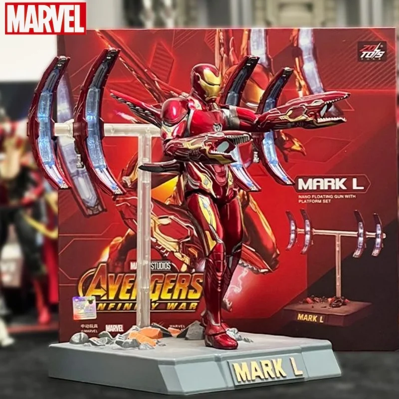 

New Marvel The Avengers Iron Man Figure Mk50 Genuine Nano Battle Armor Mark Deluxe Edition Action Model Toys Ornaments Boy Gift