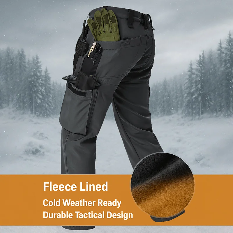 Pantalón táctico Cargo SoftShell impermeable hombre - imagen 2