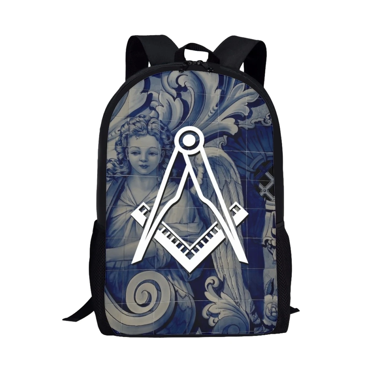 Freemasonry Print Backpack Fashion Travel Laptop Backpacks for College Student Kids Masonic Freemason Large Casual School Bags