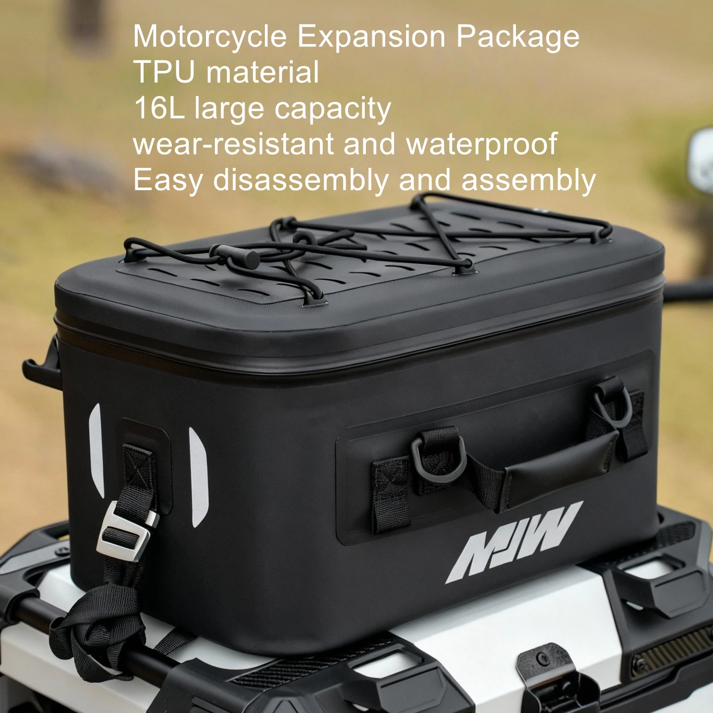 

16L expansion bag, waterproof pack, baby animal rally car, rear trunk bag, hanging bag, motorcycle knight equipment bag