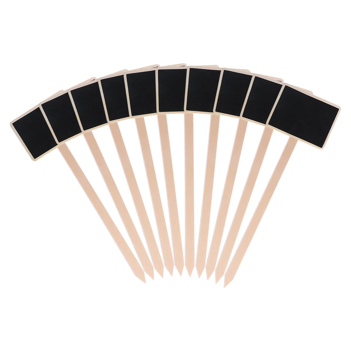 

10pcs Mini Wooden Chalkboard Solid Blackboard Signs Garden Plant Tags House Decorations Light Weight Chalk Writing For