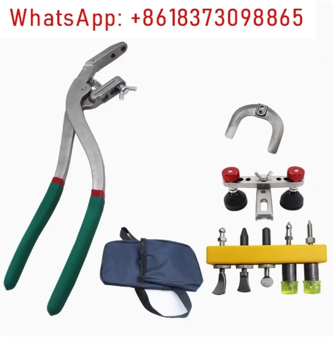 

Paintless Car Dent Repair Kit Body Dent Edge Crimp Pliers Anti-Slip Grip Portable Metal Crimp Vise Fender Edge Repair Tool Kit