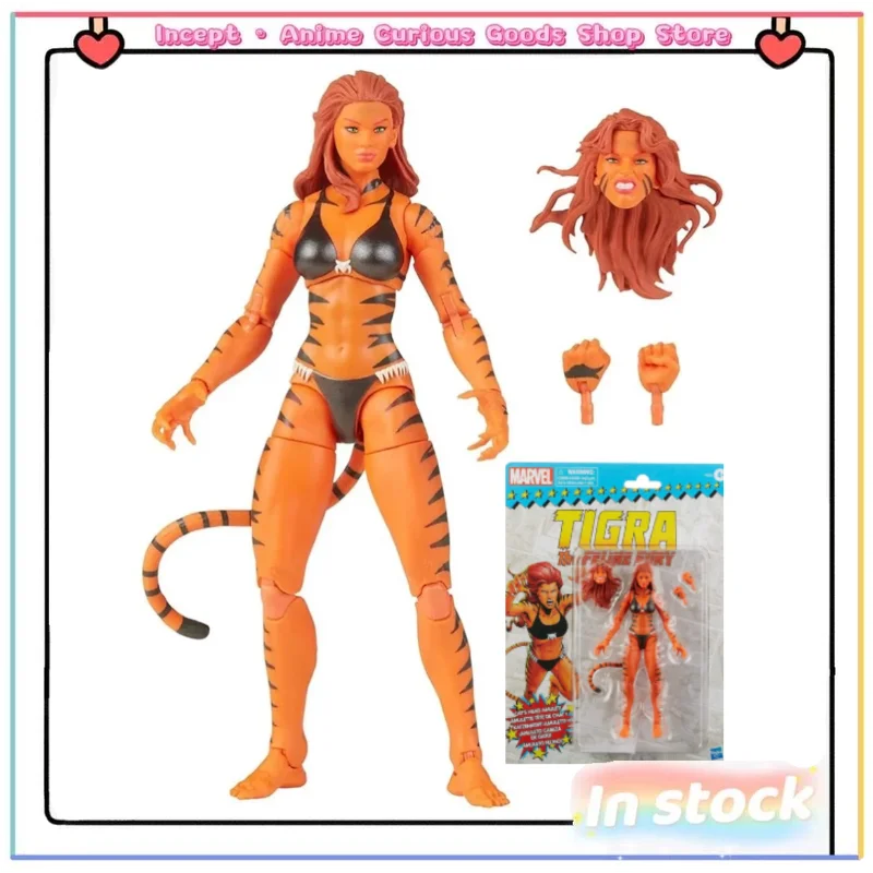 in-stock-hasbro-retro-hanging-card-marvel-legends-tiger-girl-tigra-doll-6-inch-figure-doll-deluxe-set-fans-love-collection-gift