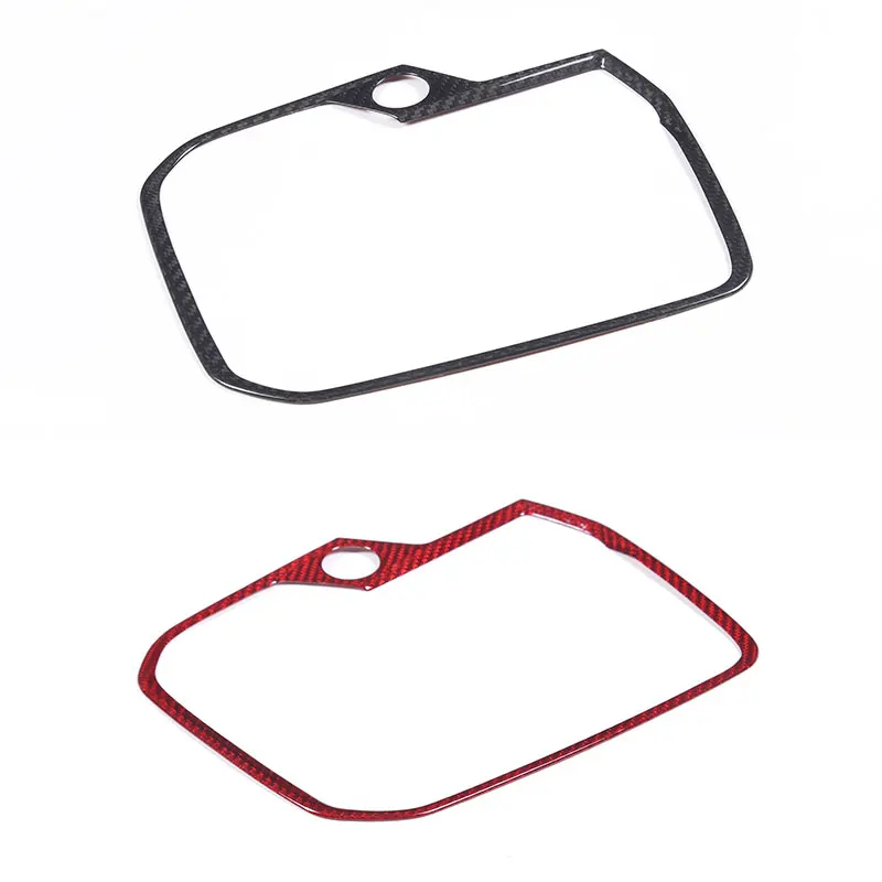 Dla BMW Z4 G29 M2 M4 M8 G87 G80 G81 G82 G83 F91 2019-23 z prawdziwego włókna węglowego przekładnia samochodowa Panel obudowa naklejki wykończeniowe