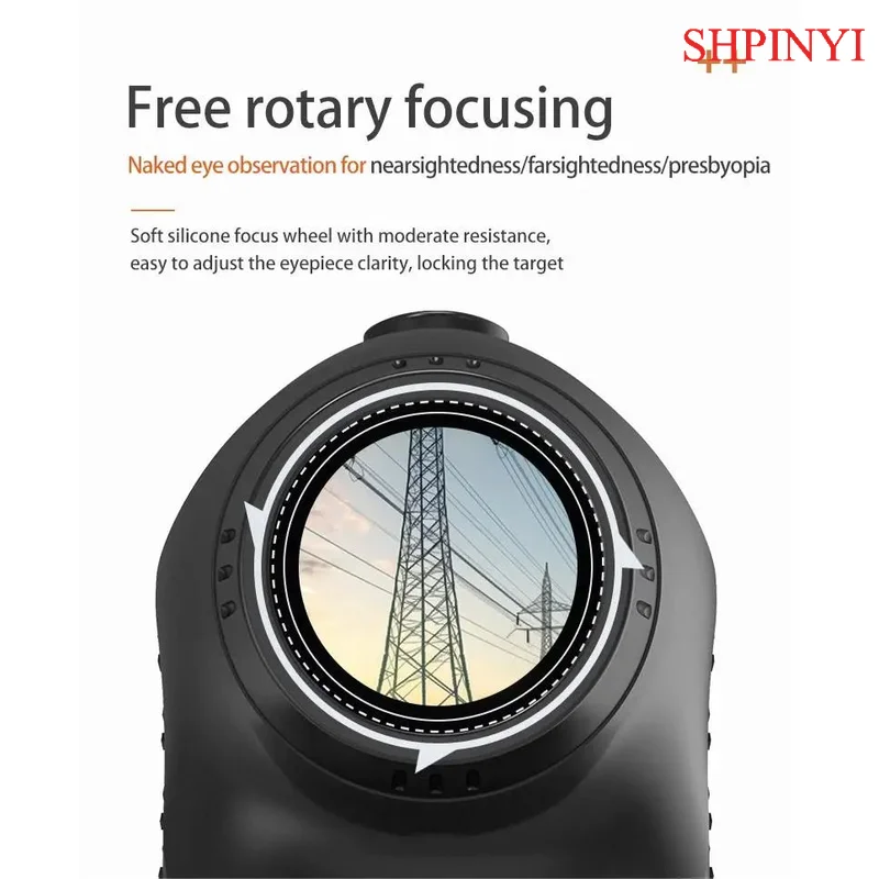 Aikesi Laser Rangefinder for Golf Hunting Flag-Locking and Distance-Measuring Pin-Seeker Feature Included