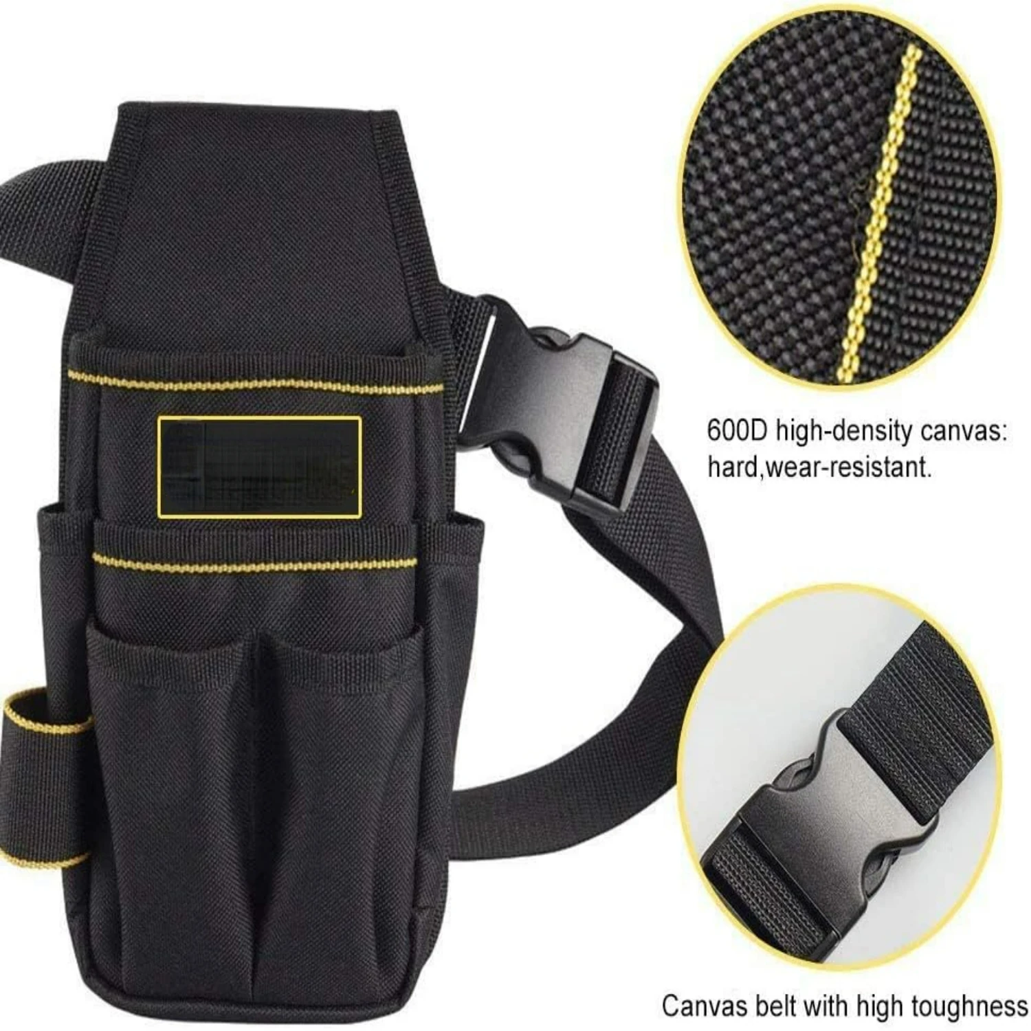 حقيبة أدوات عمل كهربائية شديدة التحمل وقوية وموثوقة مع حزام قابل للتعديل - مثالية لمهام البناء ومشاريع DIY #5