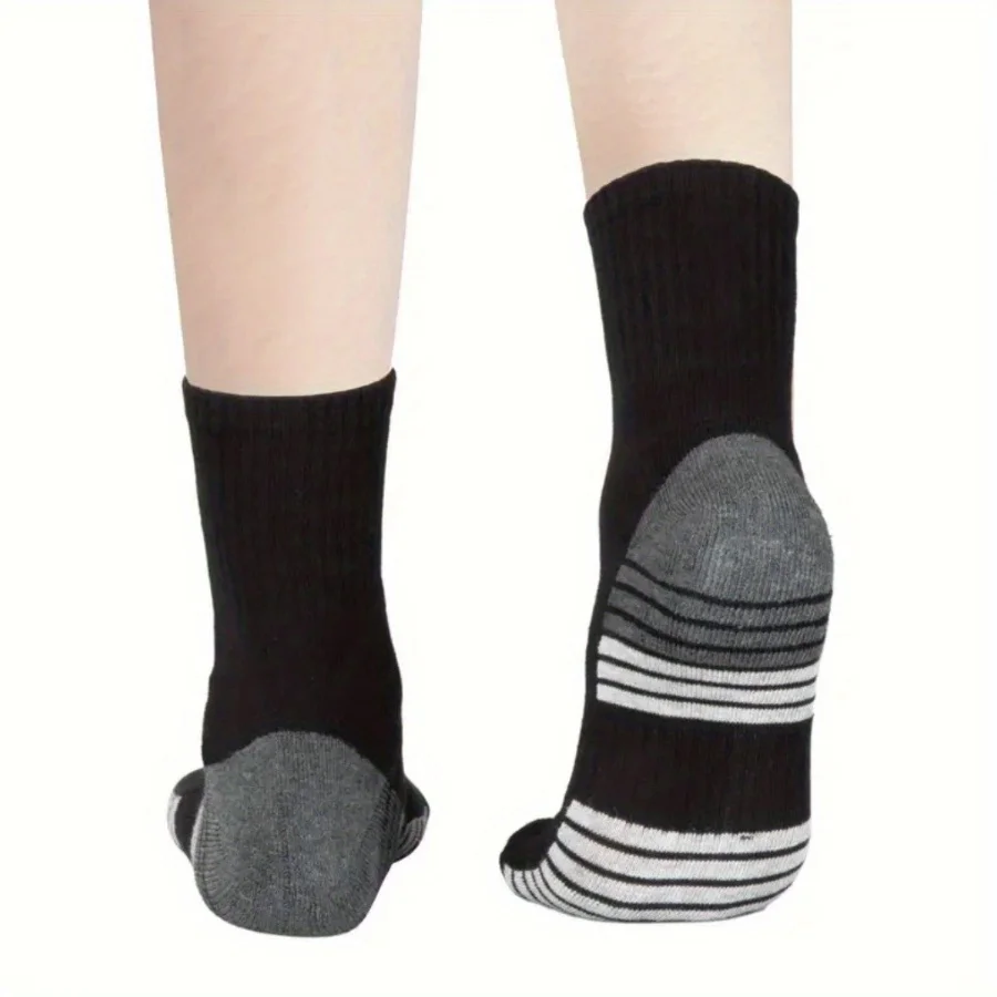 5 أزواج من جوارب التنقل الرجالية، تبديل سلس بين الرياضة والعمل المكتبي، مما يخلق تجربة مشي أنيقة