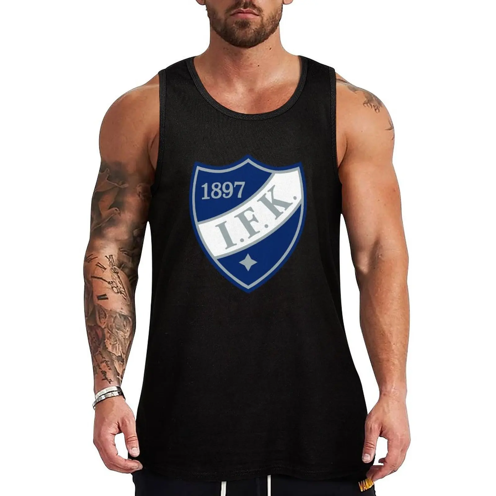 

HIFK Tank Top Minimal Print Tank Top Simple Graphic Sleeveless