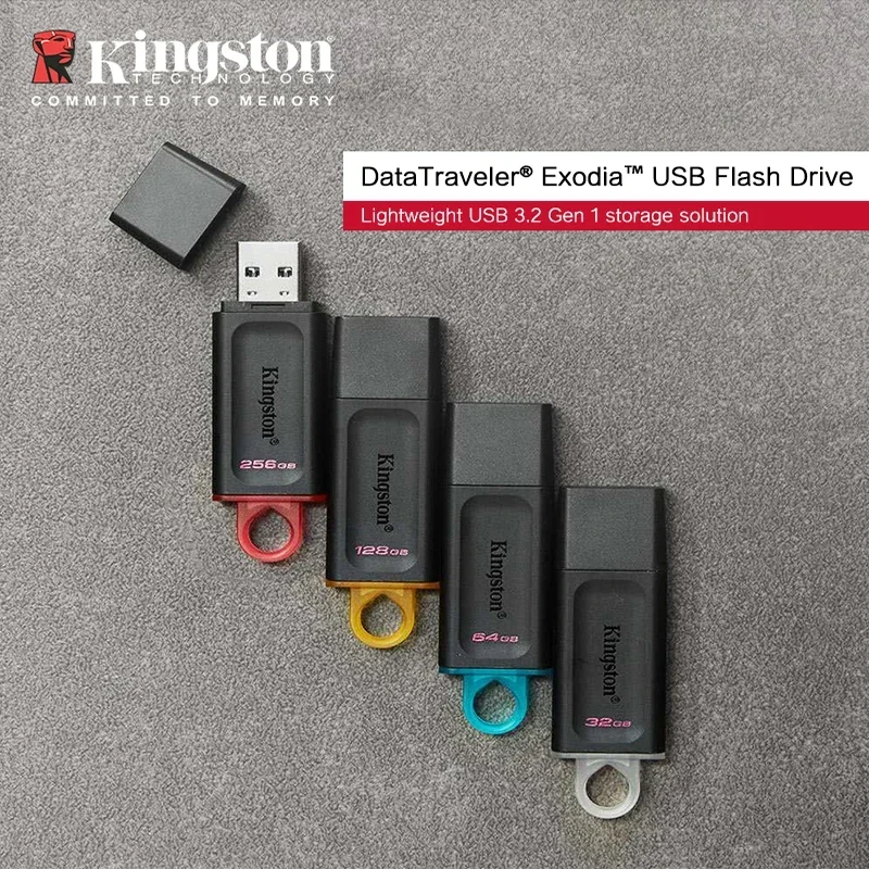 Kingston Pen Drive USB Flash Drives DTX Pendrive 32GB 64GB 128GB 256GB CLE USB 3.2 Flash Disk Mini Key Memory Stick 3.0