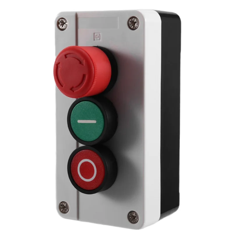 ABJI-Indicatore luminoso dotato di scatola di controllo dell'interruttore a pulsante CNC Punto di ripristino di arresto di emergenza Custodia elettrica impermeabile