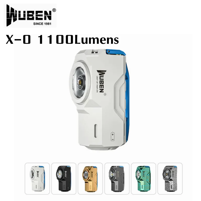 

WUBEN X-0 Mini EDC Rechargeable Flashlight 1100Lumen with Magnet Super Bright Pocket Lantern Waterproof Torch For Camping