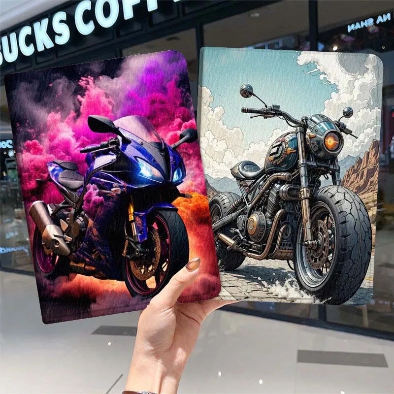 

Vintage Motorcycle Desert Road Tablet Case For iPad Pro Air Mini 1 2 3 4 5 6 7 7th 8th 9th 10th 10.2 9.7 10.5 10.9 11 2024 2025