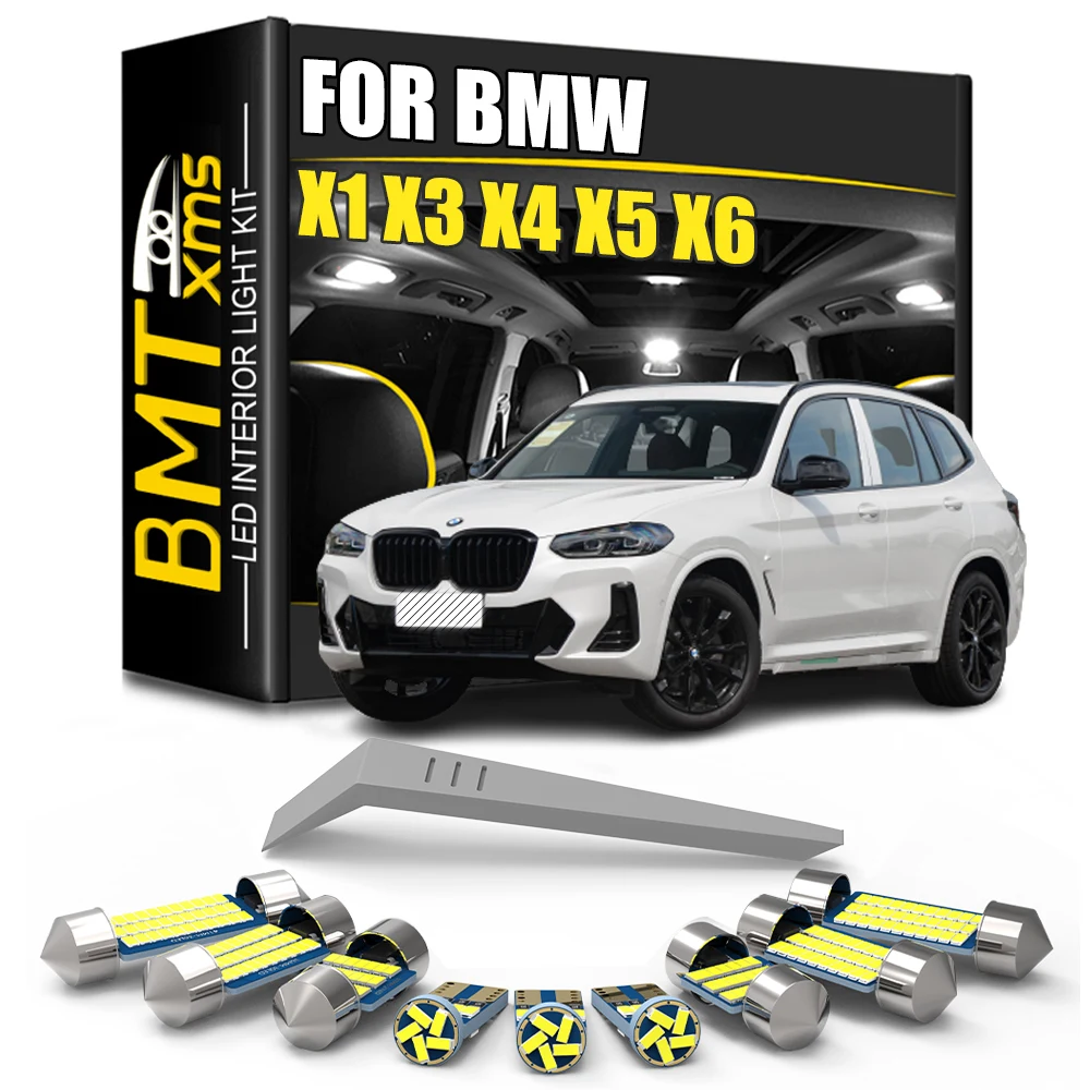 

Светодиодный светильник BMTxms для BMW X1 E84 F48 X2 F39 X3 E83 F25 F26 X5 E53 E70 F15 F85 X6 E71 E72 Canbus Внутреннее освещение Автомобильные аксессуары