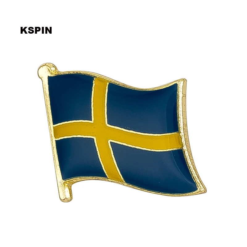 Schweden Flagge Abzeichen Brosche Natinal Anstecknadeln Flagge Anstecknadeln Land Flagge Abzeichen