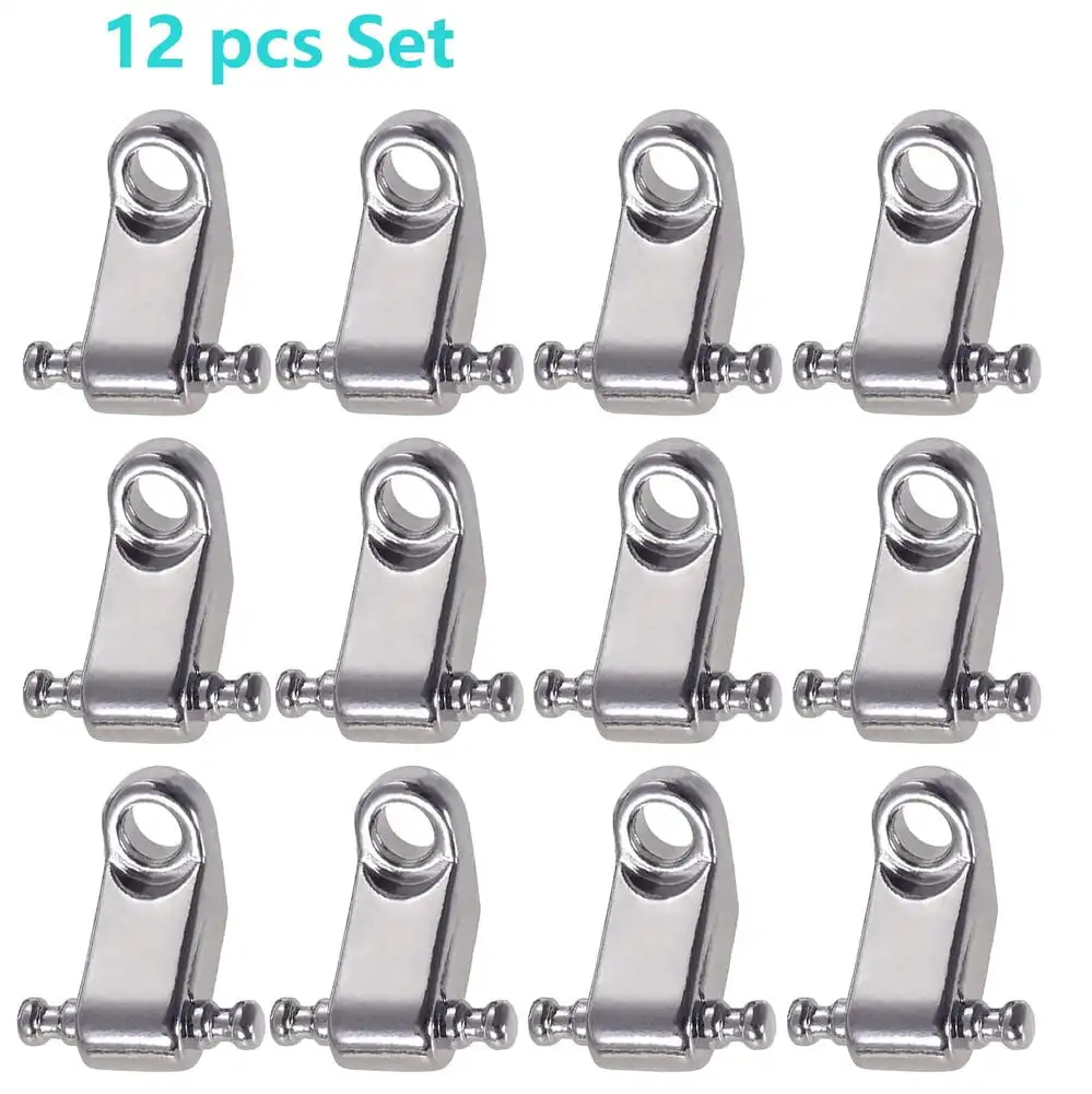 Guitar String Retainers Tree Standard Roller String Guides Chrome 12 Pcs Set