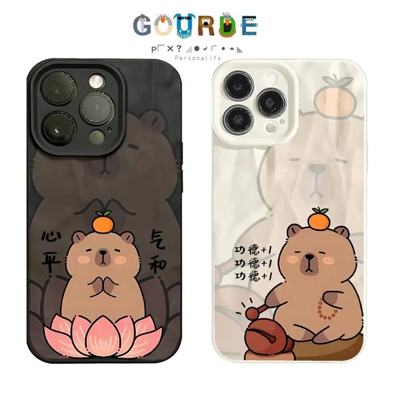 Gourde Cute Animal Cartoon  patterns  Phone Case for Iphone 16 15 14 12 13 11 Pro Max IP 7 8 Plus Iphon X XS XR Xs Max