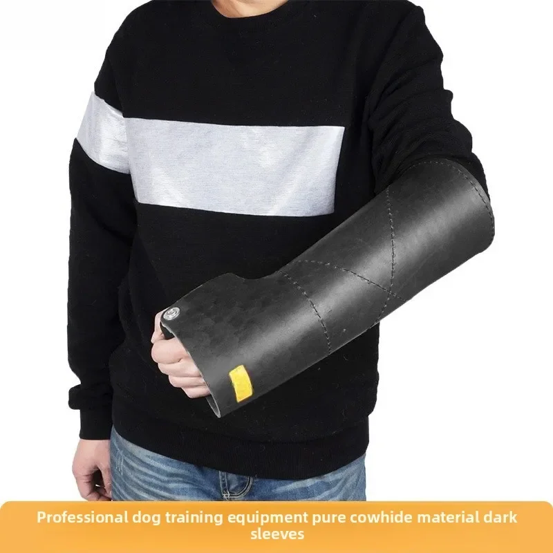 

Pure Cowhide Dark Sleeve Dog Training Supplies Police German Shepherd Horse Training Supplies Sleeves Dog Bite Sleeves