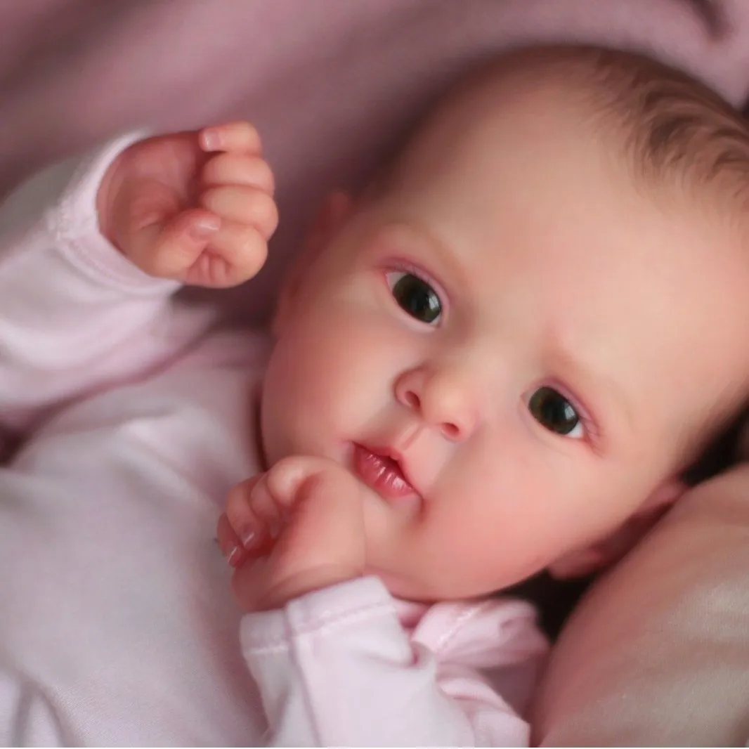 

18-дюймовая имитация ребенка 46 см, милая и реалистичная кукла реборн, детский подарок на день рождения