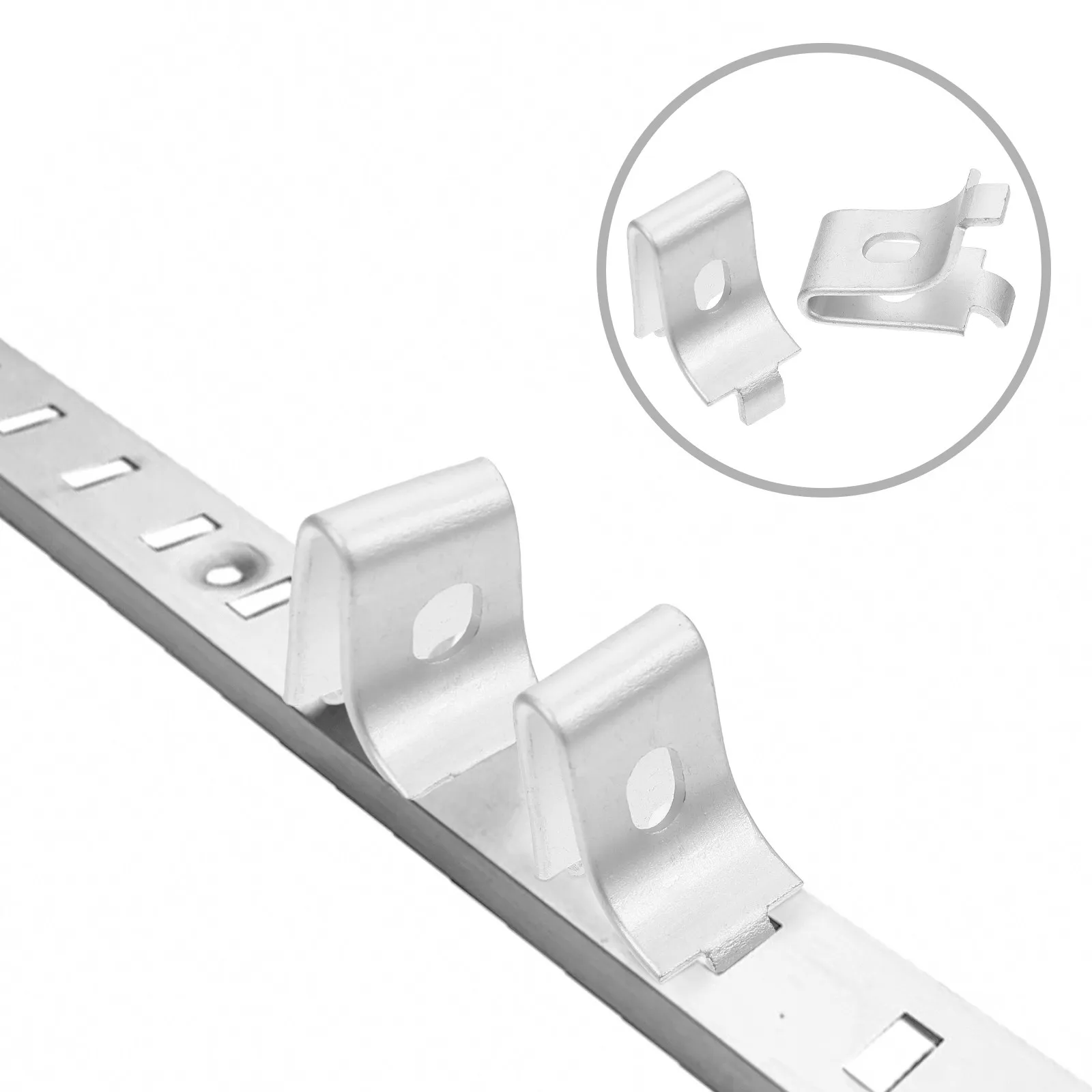 50Pcs Adjustable Support Clamps for Shelves Aluminum Alloy Non Scratch Stable Shelf Support Clip for Display Cabinet Glass Door
