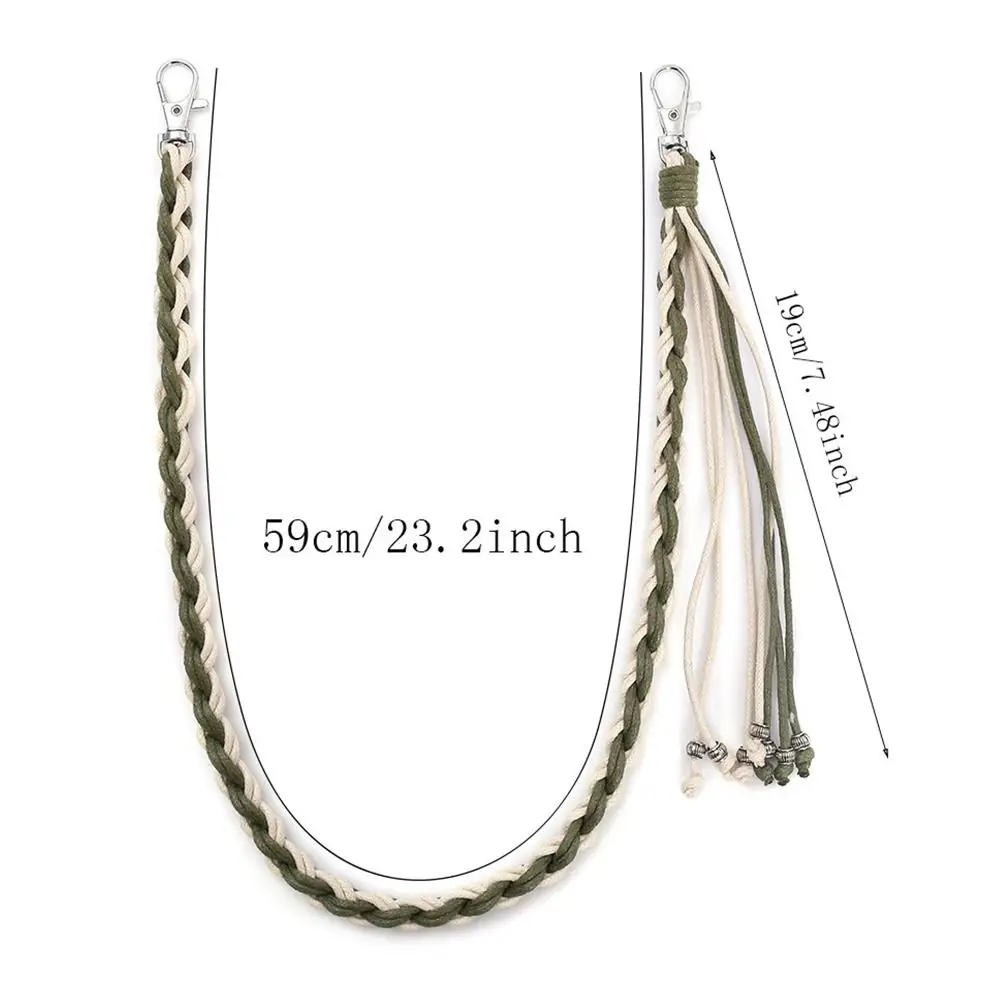 Модная тканая подвеска для брюк, цепочка в стиле панк-рок, универсальная поясная цепочка, джинсы, брюки, Harajuku, поясная брелок для ключей для мужчин и женщин