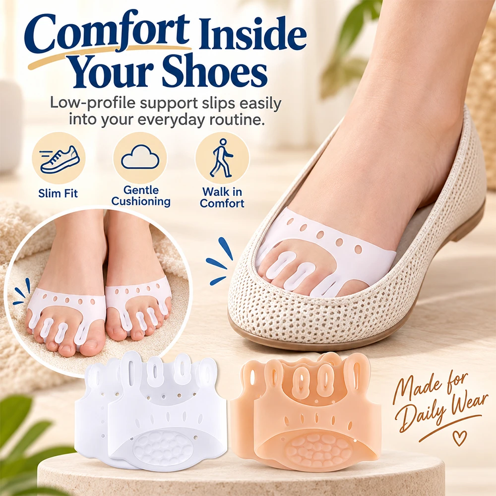 1-4 Pairs Orthopedic Braces Bunion Corrector Gel Silicone Toe Separators Forefoot Pads Hallux Valgus Spacers CORRECTiON