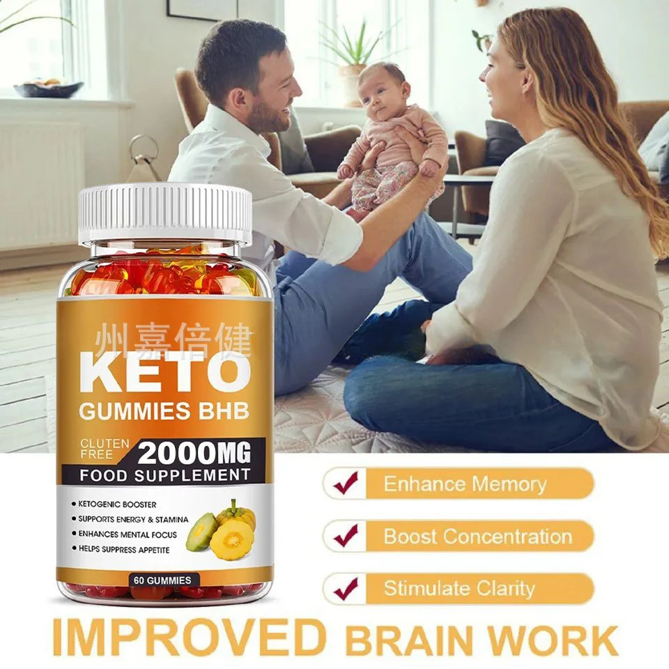 1 Fles 60 Gummies Appelazijn Gummies Voor Gummibeertjes Keto Azijn Gummies Ketogene Booster Ondersteunt Energie