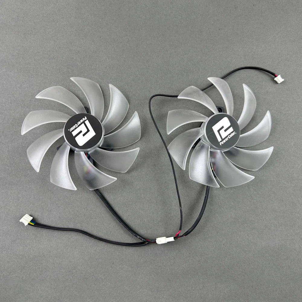 لتقوم بها بنفسك مروحة التبريد 95 مللي متر 4pin FD10015H12D RX6600XT 6650 GPU مروحة ل Powercolor RX 6650 6600 XT 7600XT Hellhound بطاقة الرسومات مروحة