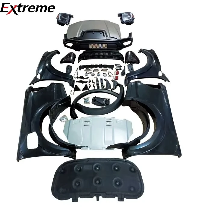 PICKUP 4X4 EXTERIOR ACCESSORIES FRONT BUMPER UPGRADE BODY KIT FACELIFT BODY KIT FIT for FORD RANGER T6 T7 T8 to 22 F150 RAPTOR