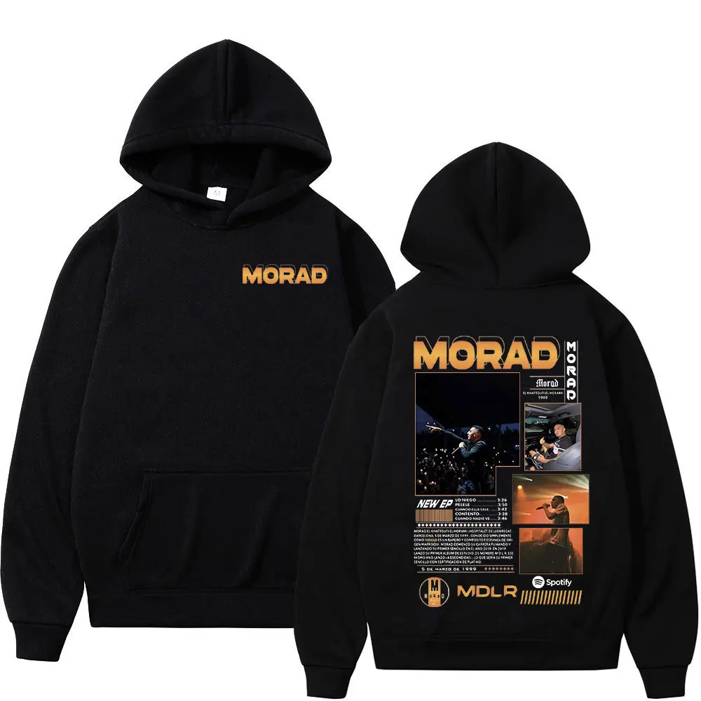 

Толстовка с рисунком рэпера Morad Merch, мужская и женская одежда, модная винтажная толстовка в стиле хип-хоп, повседневные толстовки большого размера с длинными рукавами