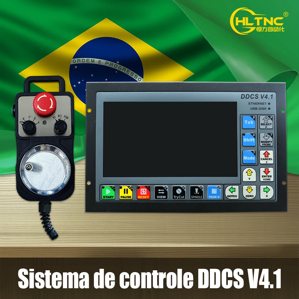 Brazil Shipped 4 Axis CNC Motion Controller DDCS V4.1 Supports G Code 500Khz CNC Control System For Engraving  Milling Machines