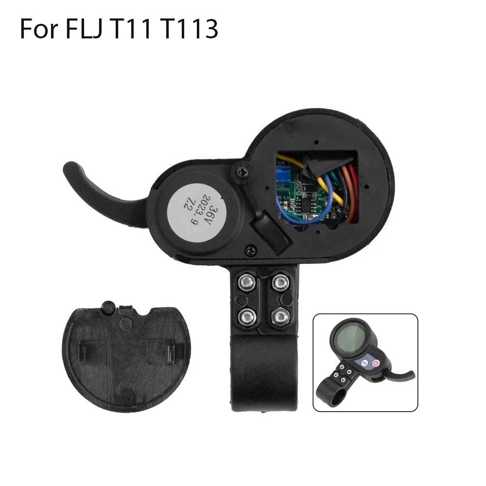 

Дисплей 36В-60В для контроллера бесщеточного двигателя, ЖК-панель управления, курок газа (Thumb Throttle) для электросамокатов FLJ T11 T113, аксессуар