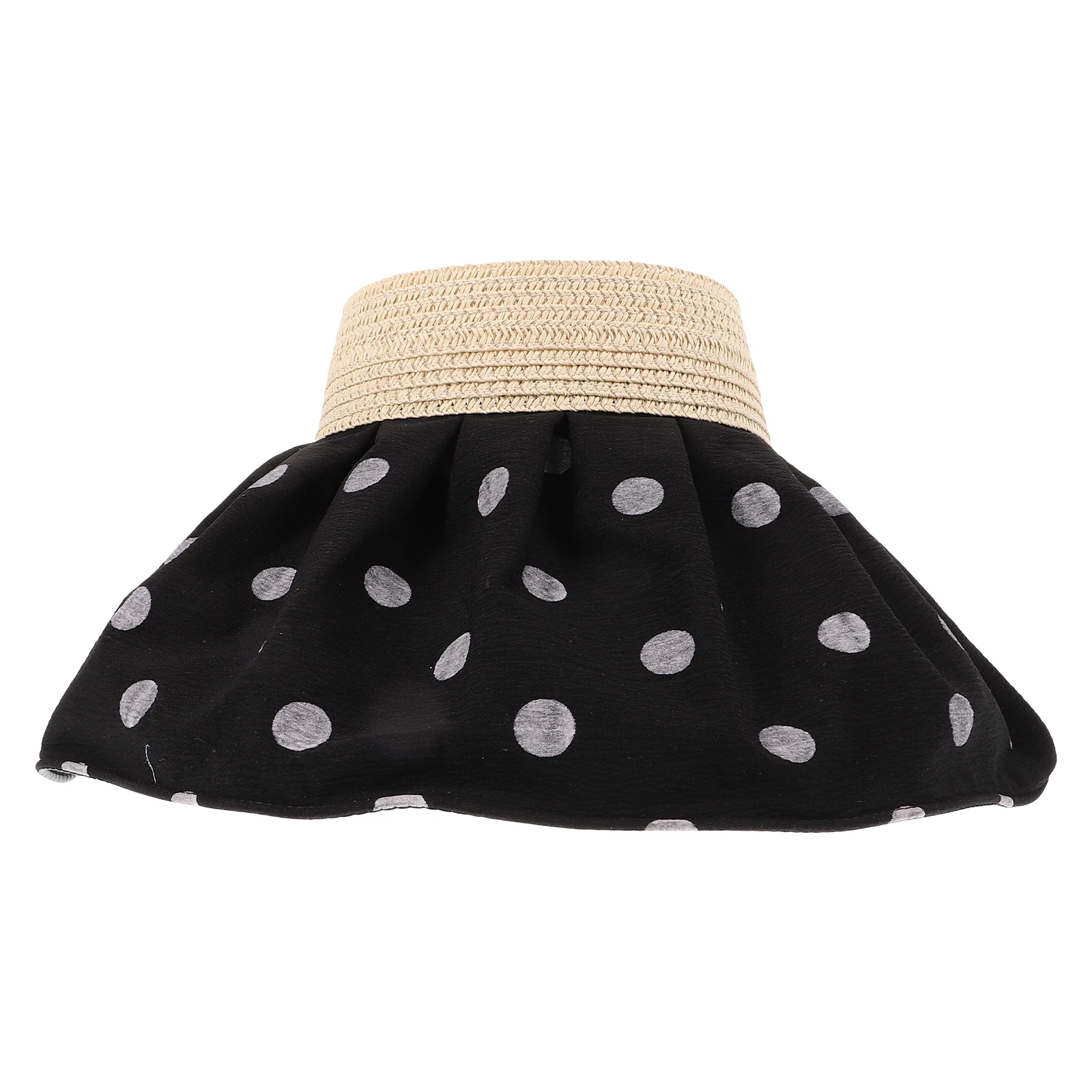 

Sun Visor Fashionable Hat Lady Ladies Empty Top Ball Games Breathable Nylon Wide Brim Beach Special Occasion Foldable