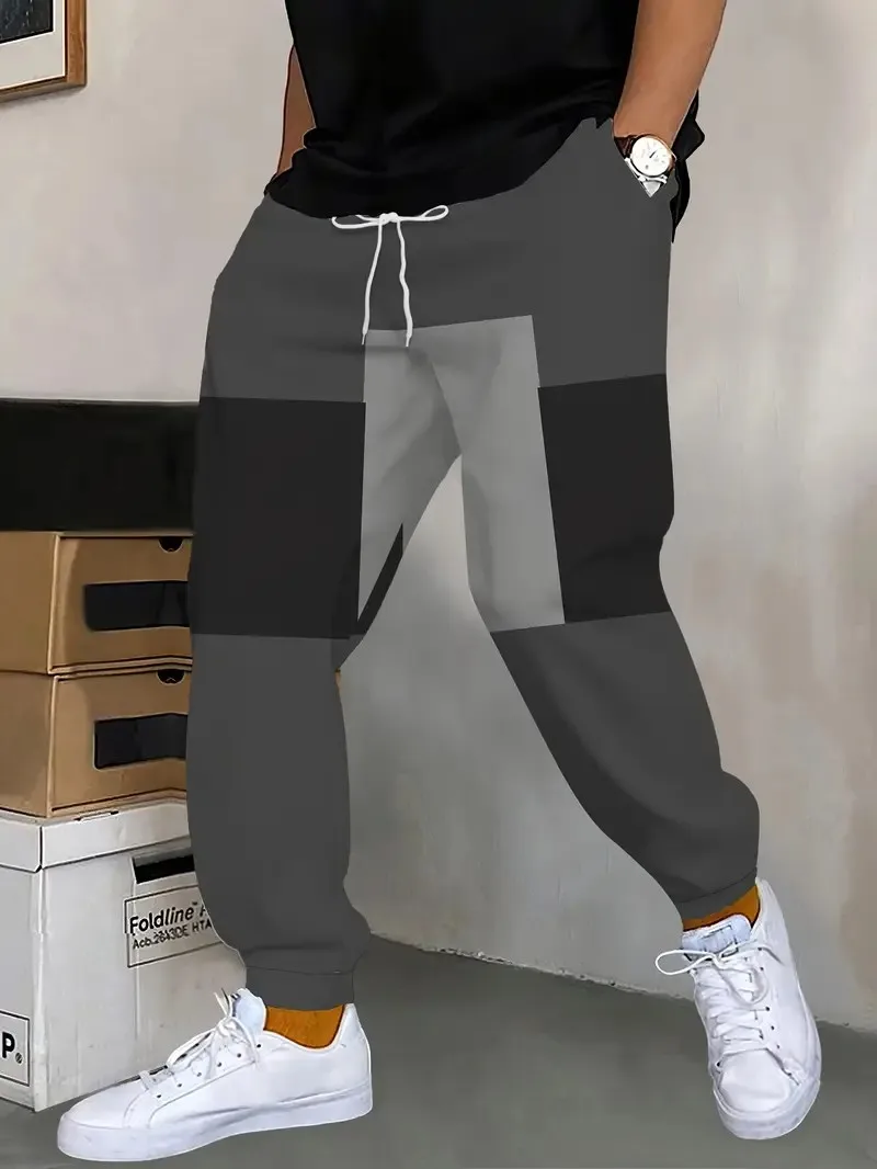 

The new men's long pants for Spring and Autumn 2025 are comfortable soft casual roller skating and 3D printed street men's wear